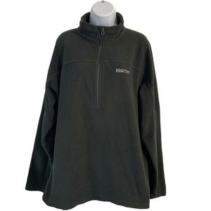 MARMOT Polartec Black Half Zip PullOver